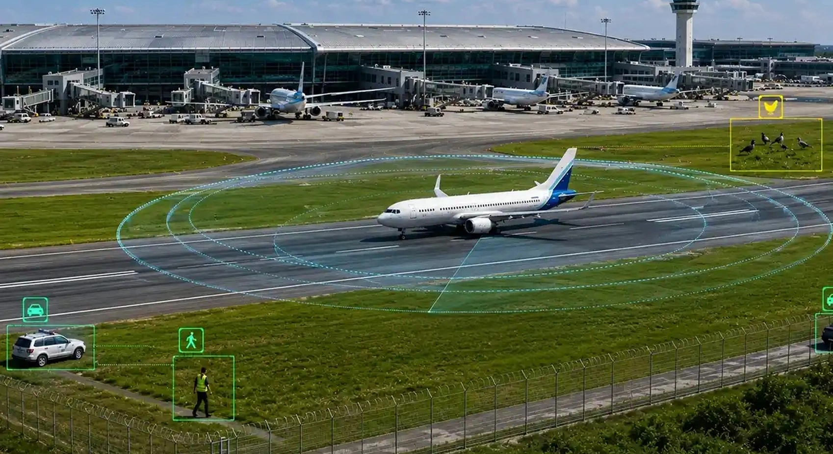 AI airside surveillance system for airport security