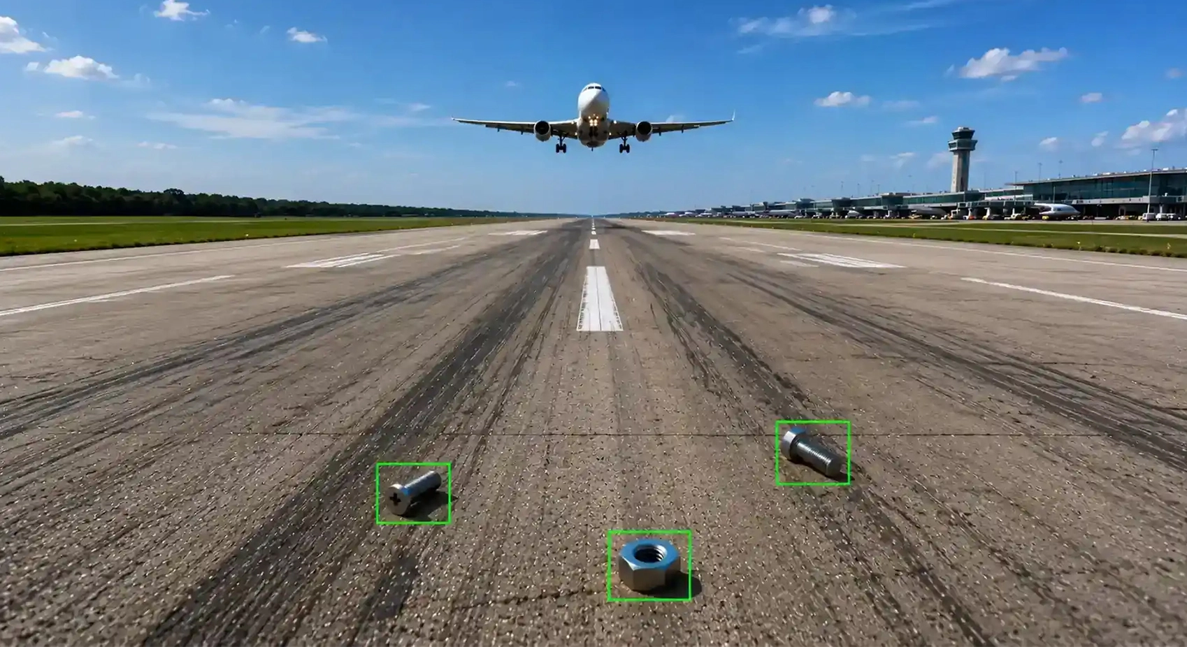 Mobile FOD detection system for airport runways