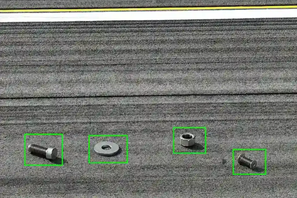 Static foreign object debris detection system for airport runways